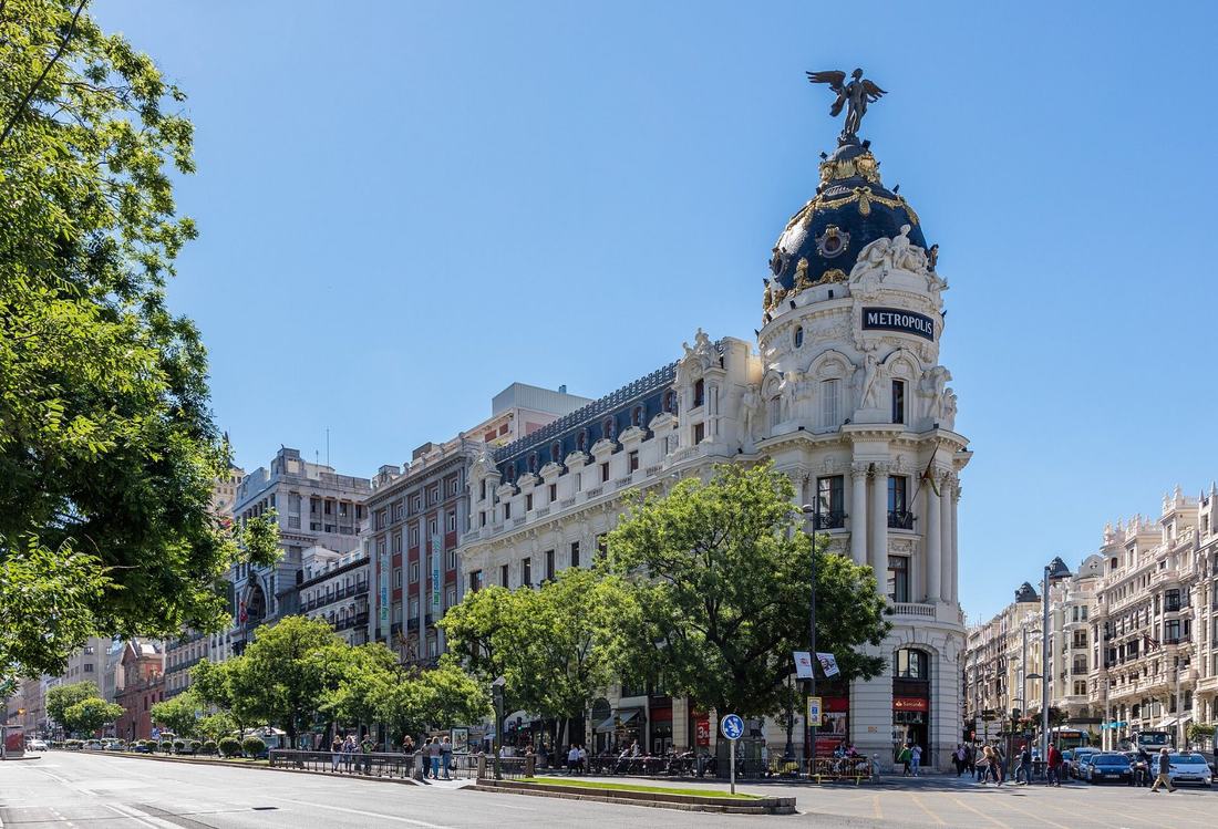 Edifício Metrópolis na rua de Alcalá, Madri
